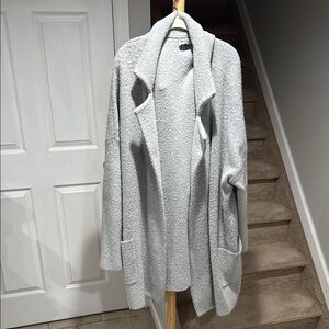 Cozy Gray Textured Coat